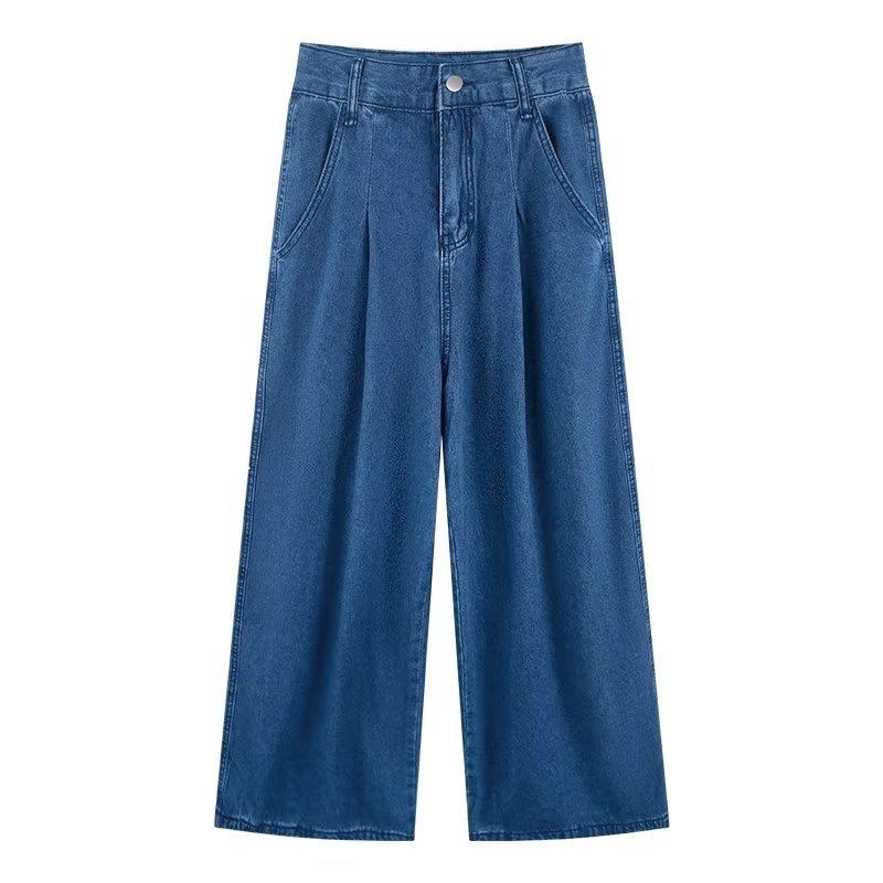 Jeans | Plus Size Denim Wide Leg Trousers – Womens Clothing Denim